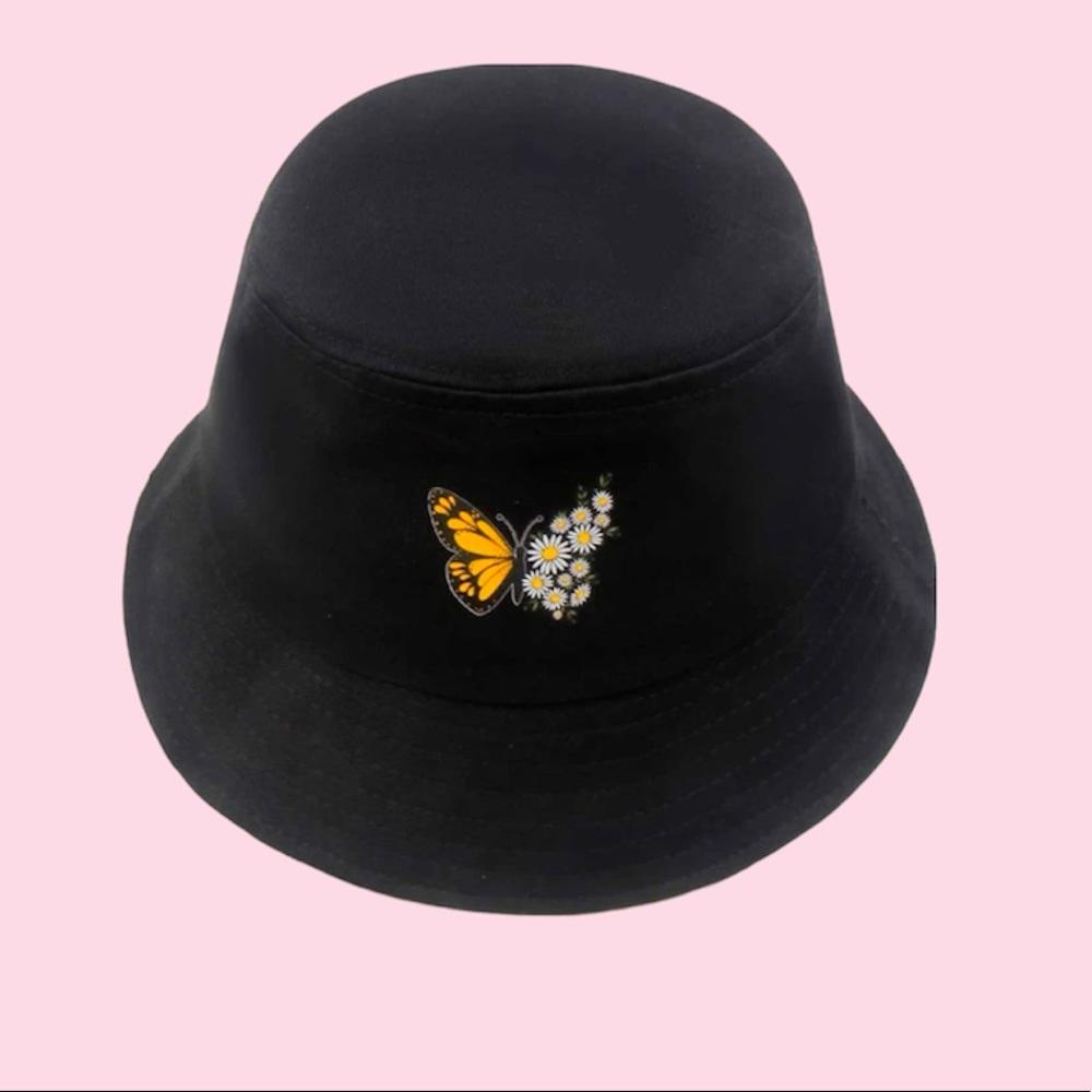 Butterfly/Flower Bucket Hat - Picture 3 of 4